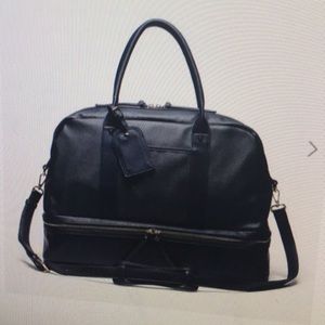 SOLE SOCIETY Mason Faux Leather Travel Satchel